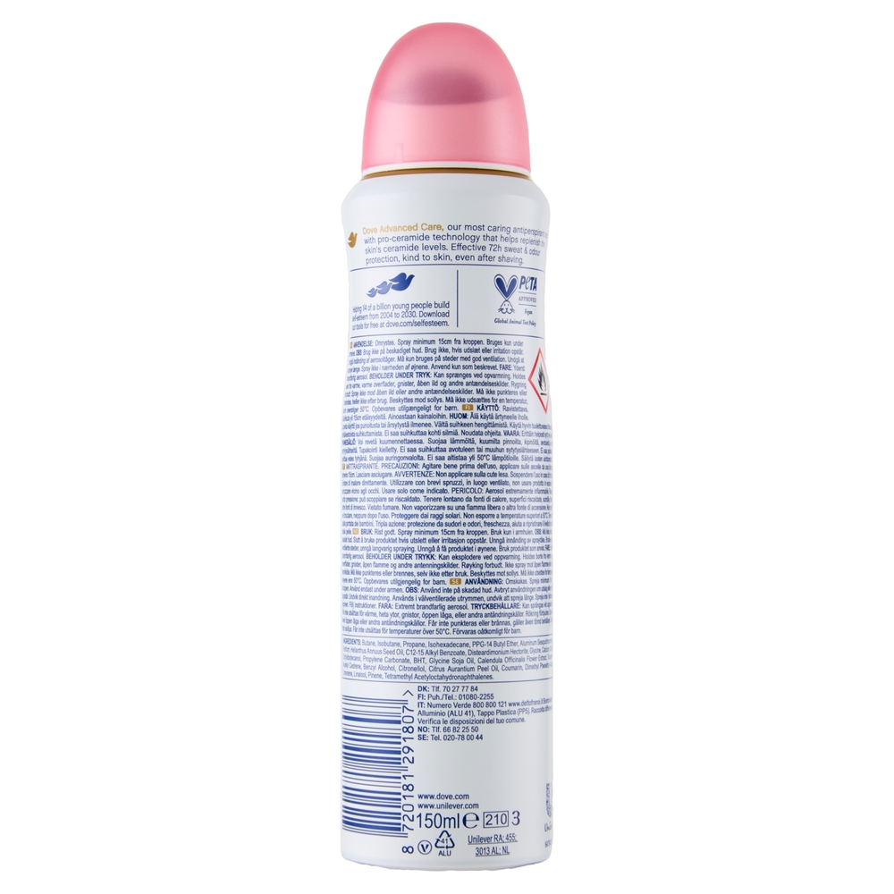 Dove advanced Care go fresh pomegranate & lemon verbena scent anti-perspirant 150 ml